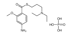 S-[3-(diethylamino)propyl] 4-amino-2-methoxybenzenecarbothioate,phosphoric acid结构式