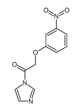1-(1H-imidazol-1-yl)-2-(3-nitrophenoxy)ethan-1-one结构式
