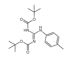 1-[2,3-di(tert-butoxycarbonyl)guanidino]-4-methylbenzene Structure