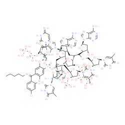 d(TATC)m(5)Acr-d(GATA) complex picture