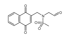 N-methanesulfonyl-(((1,4-dioxonaphth-2-yl)methyl)amino)acetaldehyde Structure