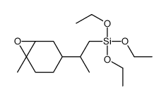 triethoxy-[2-(6-methyl-7-oxabicyclo[4.1.0]heptan-3-yl)propyl]silane结构式