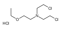 N,N-bis(2-chloroethyl)-2-ethoxyethanamine,hydrochloride Structure