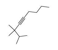 2,3,3-trimethyl-4-nonyne Structure