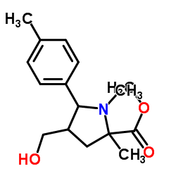 METHYL 4-(HYDROXYMETHYL)-1,2-DIMETHYL-5-(4-METHYLPHENYL)-2-PYRROLIDINECARBOXYLATE picture