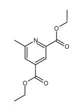 6-methyl-pyridine-2,4-dicarboxylic acid diethyl ester Structure