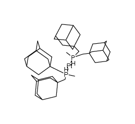 bis{bis(1-adamantylmethyl)methylphosphine}platinum(0)结构式