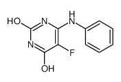 6-anilino-5-fluoro-1H-pyrimidine-2,4-dione结构式