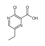 3-Chloro-6-ethyl-2-pyrazinecarboxylic acid结构式