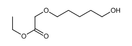 ethyl 2-(5-hydroxypentoxy)acetate Structure