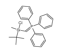 [(tert-Butylchlormethylsilyl)methylen]triphenylphosphoran结构式
