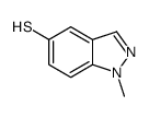 1-甲基-1H-吲唑-5-硫醇结构式