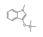 3-Hydroxy-1-methylindole trimethylsilyl ether结构式