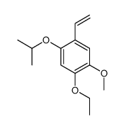 1-ethenyl-4-ethoxy-5-methoxy-2-propan-2-yloxybenzene结构式