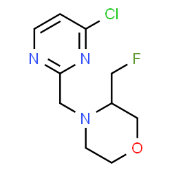 4-(4-CHLORO-PYRIMIDIN-2-YLMETHYL)-3-FLUOROMETHYL-MORPHOLINE Structure