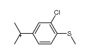 2-(3-chloro-4-(methylthio)phenyl)propan-2-ylium结构式