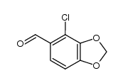 4-Chloro-1,3-benzodioxole-5-carboxaldehyde Structure