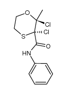 2,3-dichloro-2-methyl-1,4-oxathiin-3-carboxanilide Structure