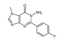 1-amino-2-(4-fluorophenyl)-7-methyl-1H-purin-6(7H)-one结构式