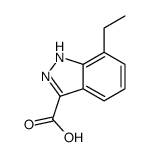 7-乙基-1H-吲唑-3-羧酸结构式