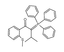 1-(2-methylsulfanylbenzoyl)-2-methylpropylidene(triphenyl)phosphorane Structure