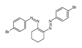 (4-bromophenyl)-[2-[(4-bromophenyl)diazenyl]cyclohexen-1-yl]diazene结构式