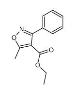 Ethyl 5-methyl-3-phenyl-4-isoxazole carboxalate Structure