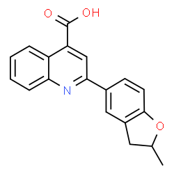 2-(2-Methyl-2,3-dihydro-benzofuran-5-yl)-quinoline-4-carboxylic acid structure