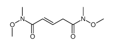 N,N'-dimethoxy-N,N'-dimethylpent-2-enediamide Structure