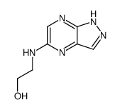 Ethanol, 2-(1H-pyrazolo[3,4-b]pyrazin-5-ylamino)- (9CI)结构式