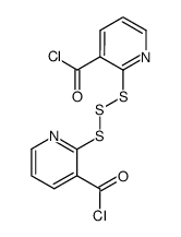 2,2'-trithiobis(3-pyridinecarbonyl chloride)结构式