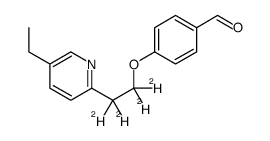 4-[1,1,2,2-tetradeuterio-2-(5-ethylpyridin-2-yl)ethoxy]benzaldehyde Structure