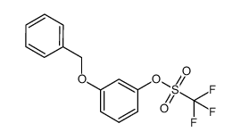 3-(benzyloxy)phenyl trifluoromethanesulfonate Structure