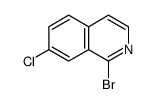 1-Bromo-7-chloroisoquinoline structure