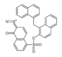 2-diazonio-5-[1-(naphthalen-1-ylmethyl)naphthalen-2-yl]oxysulfonylnaphthalen-1-olate结构式