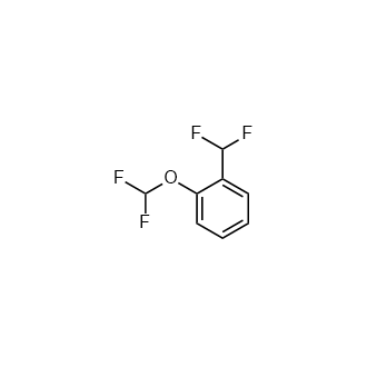 1-(二氟甲氧基)-2-(二氟甲基)苯结构式