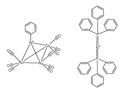 {PPN}{CoRu2(μ3-NPh)(CO)9}结构式