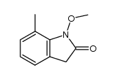 1-methoxy-7-methylindolin-2-one结构式