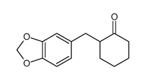 2-(1,3-benzodioxol-5-ylmethyl)cyclohexan-1-one结构式