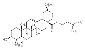 2-Dimethylaminoethyl oleanolate structure