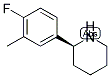 (S)-2-(4-FLUORO-3-METHYLPHENYL)PIPERIDINE Structure