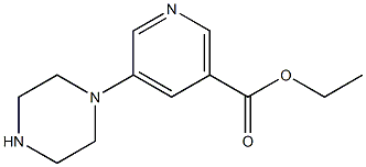 5-Piperazin-1-yl-nicotinic acid ethyl ester结构式