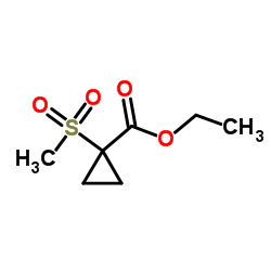 Ethyl 1-(methylsulfonyl)cyclopropanecarboxylate Structure