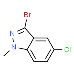 3-Bromo-5-chloro-1-methyl-1H-indazole Structure