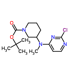 2-Methyl-2-propanyl 3-[(2-chloro-4-pyrimidinyl)(methyl)amino]-1-piperidinecarboxylate picture