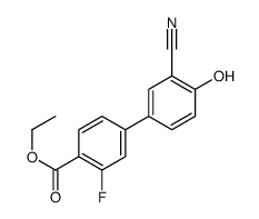 ethyl 4-(3-cyano-4-hydroxyphenyl)-2-fluorobenzoate结构式