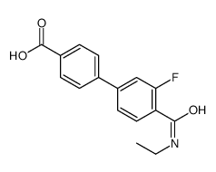 4-[4-(ethylcarbamoyl)-3-fluorophenyl]benzoic acid Structure