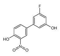 4-(3-fluoro-5-hydroxyphenyl)-2-nitrophenol结构式