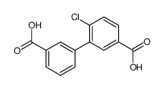 3-(3-carboxyphenyl)-4-chlorobenzoic acid结构式