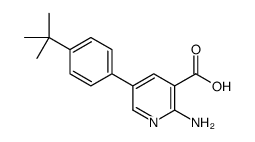 2-amino-5-(4-tert-butylphenyl)pyridine-3-carboxylic acid Structure